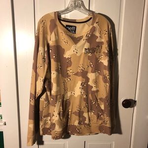 Neff Tan Camo Long Sleeve Shit
